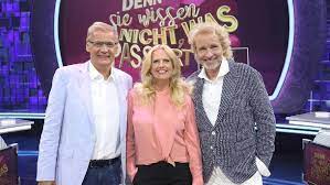 Ja, günther jauch, thomas gottschalk und barbara wir wissen nicht, welche spiele kommen am samstagabend um zwanzig uhr fünfzehn hier bei rtl. Denn Sie Wissen Nicht Was Passiert Show Um Gottschalk Im Netz Verspottet
