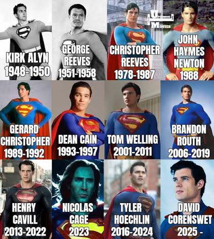 Superman actors throughout the years! 🔥