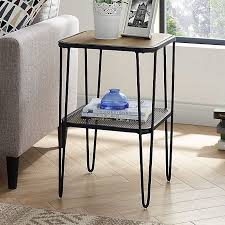 Forest Gate Urban Industrial Side Table With Hairpin Legs Bed Bath Beyond In 2020 Mid Century Modern Accent Table Modern Accent Tables Industrial Side Table