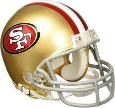 This is the 49ers speed flex helmet as used on the field by many players. Amazon Com Nfl San Francisco 49ers Replica Mini Football Helmet Mini Nfl Helmets Sanfrancisco Sports Outdoors