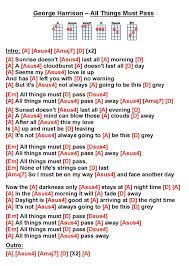 George Harrison All Things Must Pass W Guitar Chords For Songs Learn Music Theory Lyrics And Chords
