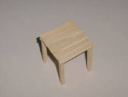 Hocker Aus Streichholzern Basteln Streichholz Basteln Puppenmobel Streichholzer Barbie Mobel
