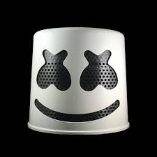 Then cut in half a mello helmet! Marshmello Helmet White Helmet With Black Mask Etsy