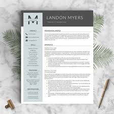 Professional Resume Template For Word Pages 1 3 Page Etsy Modern Resume Template Cover Letter For Resume Creative Resume Templates