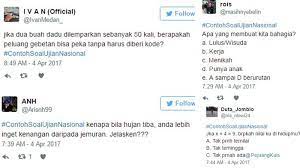 Check spelling or type a new query. Pertanyaan Kocak Seputar Ujian Nasional Yang Bikin Ngakak Tribun Jambi