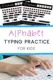 Alphabet Typing Practice For Kids Easy To Print And Practice Keyboarding For Young Students Typing Practice For Kids Teacher Created Resources Typing Skills