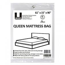 Uboxes Moving Supplies Queen Size 90 X 15 X 61 Inches 2 Mil Heavy Duty Polyethylene Mattress Cover Queencov Full Mattress Queen Mattress Moving And Storage