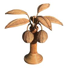 Mario Lopez Torres Rattan Palm Tree Table Lamp With Images Rattan Palm Tree Floor Lamp Tree Table