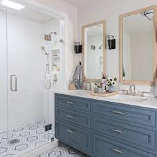 24 smart storage ideas to make the most of a small bathroom. 75 Beautiful Bathroom With Blue Cabinets Pictures Ideas July 2021 Houzz