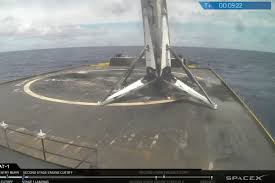The spacex launch company is scaling back expectations for an unprecedented rocket landing on a floating ocean platform, comparing the feat to the experiment is scheduled to take place on jan. Spacex Successfully Launches And Lands A Used Rocket For The Second Time The Verge