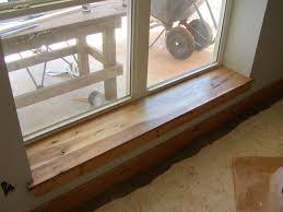 With 12 Inch Outside Walls All Window Sills Can Be Seats Here You Can See The Hickory Wood Sills Interior Window Trim Wood Window Sill Window Seat Kitchen