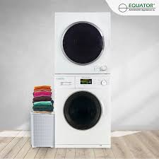Maybe you would like to learn more about one of these? Equator 24 Electric Stackable Front Loading Pair Combo With 1 6 Cu Ft Washer With 8 Wash Programs 3 5 Cu Ft Dryer 3 Dryer Programs White P C Richard Son