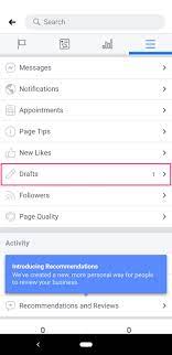 How to edit or publish drafts on facebook page. How To Find Post Drafts In The Facebook App On Android