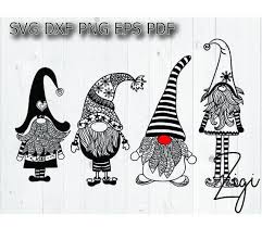 Download Christmas Gnome Svg Gnome Mandala Zentangle Santa Sack Cut Etsy