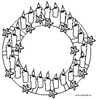 Adventskranz 24 Kerzen Adventskranz Advent Ausmalbilder Weihnachten