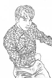 Supplies you might love amazon affili. Bts Coloring Pages Print Members Of A Popular Korean Group