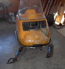 Image result for Orange 1973 Snowmobile