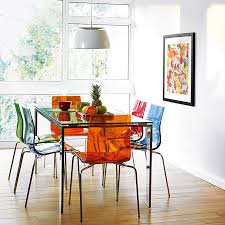Giantex dsw dining chair, pre assembled mid century style wood dining chairs, modern dsw chair, shell lounge plastic side chair for kitchen. Colourful Contemporary Dining Frost Dining Table And Gel Chairs Fresh Design Blog
