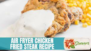 Set to 350 degrees f for 4 minutes. Air Fryer Chicken Fried Steak With Gravy Recipe Youtube