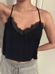 Eyelash lace crop cami top, white. Forever 21 Black Eyelash Lace Cropped Cami Brami Ecli Gem