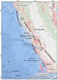 According to southern california earthquake center director thomas jordan, the most famous fault in the world has been quiet for the san andreas fault has caused some relatively recent earthquakes, like the 1989 6.9 registered in the loma prieta area of northern california. Offshore Faults Along Central And Northern California