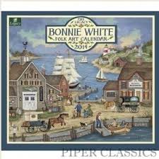 Bonnie White Folk Art Wall Calendar 2014 Legacy Wall Calendar Featuring Village Scenes Of Well Known Artist Bonnie Whi Art Calendar Folk Art American Folk Art