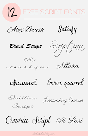 12 Free Script Fonts Meadow Sweet Lane Free Script Fonts Script Fonts Lettering Fonts