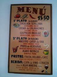 Menu Del Dia One Of The Most Wonderful Parts Of Spanish Cuisine Is The Menu Del Dia The Lunch Menus Offered During The Week Price Espagnol Cours Espagnol