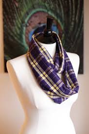 Infinity Scarf Flannel Purple Yellow Plaid Vikings Etsy Infinity Scarf Purple Yellow Scarf
