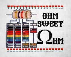 Resistor Cross Stitch Diy Cross Stitch Cross Stitch Kit Cross Stitch