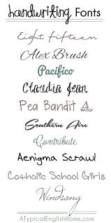 Cursive handwriting fonts are essentially the calligraphy of the digital age: A Typical English Home Best Handwriting Fonts Cool Handwriting Fonts Handwriting Fonts Free Fonts Handwriting