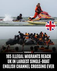 🚨 UK Channel Crisis Hits New Record: 165 Migrants Cross in Single  Inflatable Boat as Small-Boat Arrivals Surpass 13,000 This Year Meta  Disclaimer: This post complies with Meta's Community Standards by addressing