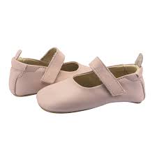 Old Soles Gabrielle Powder Pink Rubber Sole Infant Baby Shoes