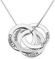 The Perfect Getname Necklace Personalized Custom Engraved Russian Ring Necklace Family Name N Diamond Infinity Necklace Gold Necklace Layered Infinity Necklace