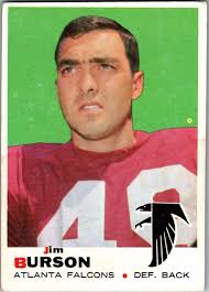 1969 Topps #159 Jim Burson Football Atlanta Falcons M20