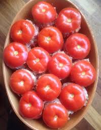 Tomates Farcies Et Leur Sauce Je Mange Donc Je Vis Tomates Tomates Farcies Sauce