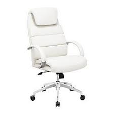 Zuo Modern Lider Comfort Mid Back Chair 44 12 H X 27 12 W X 27 12 D Whitesilver By Office Depot Of White Office Chair Office Chair Design Modern Office Chair