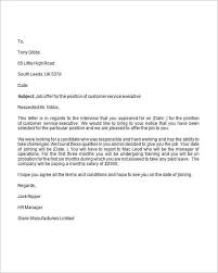 13 Sample Job Offer Letters Writing Letters Formats Examples