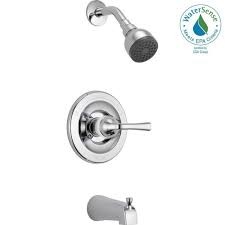 Bathtub faucets for mobile homes at home depot. Delta Foundations Single Handle 1 Spray Tub And Shower Faucet In Chrome Tub And Shower Faucets Bathtub Faucet Shower Tub