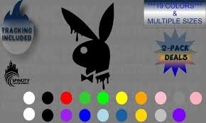 Playboy Bunny Drip Car Window Vinyl Decal Laptop Bumper Sticker | eBay