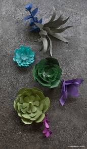 Tutorial For Seven Paper Succulents Lia Griffith
