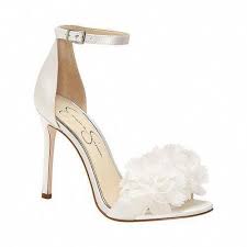 Women S Jessica Simpson Jeena Heeled Sandal White Satin Heels Weddingshoes Shoeshighheels Bridal Sandals Heels Wedding Sandals Heels Bride Shoes