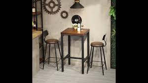 High Table Solid Wood Square Table Bar Table And Chair Cafe Shop Chairs Dining Chair Coffee Chair Cafe Chair Bar Chair Bar Coffee Chairs Bar Table Cafe Chairs