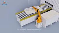 Travertine Interior Stone Wall Tiles Making Machine Automatic Soft Flexible Tile Production Line