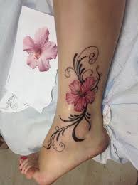 Small Elegant Ankle Tattoos For Women Page 39 Chic Cuties Blog Tattoos For Women Flowers Hibiscus Tattoo Ankle Tattoos For Women