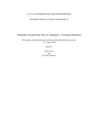 Duster, lodgy, dokker, dokker express, logan mcv, sandero. Attitudes Towards The Past In Antiquity Creating Identities Acta Universitatis Stockholmiensis Manualzz