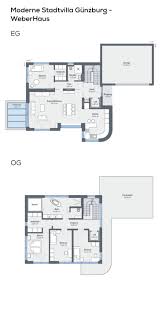 Grundriss Stadtvilla Modern Mit Garage Walmdach Architektur 5 Zimmer 175 Qm Wfl Erdgeschoss Obergeschoss Haus Gr Weber Haus Haus Grundriss Stadtvilla