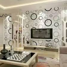 Selain untuk ruang kerja dan ruang tamu, motif geometris juga bisa diaplikasikan pada. Jual Wallpaper Stiker Dinding Ruang Tamu Kamar Motif Polkadot Hitam Putih Jakarta Barat Digitart Tokopedia