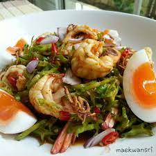 ยำถ วพ ก งสดก บไข ต มยางมะต ม อาหารไทยแบบว าด งาม แต แซ บเวอร อาหาร อาหารเพ อส ขภาพ การทำอาหาร