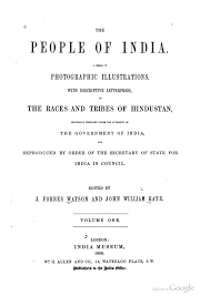 The People Of India Vol 1 : Watson And ...